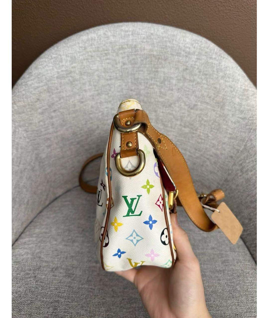 LOUIS VUITTON Белая сумка через плечо, фото 3