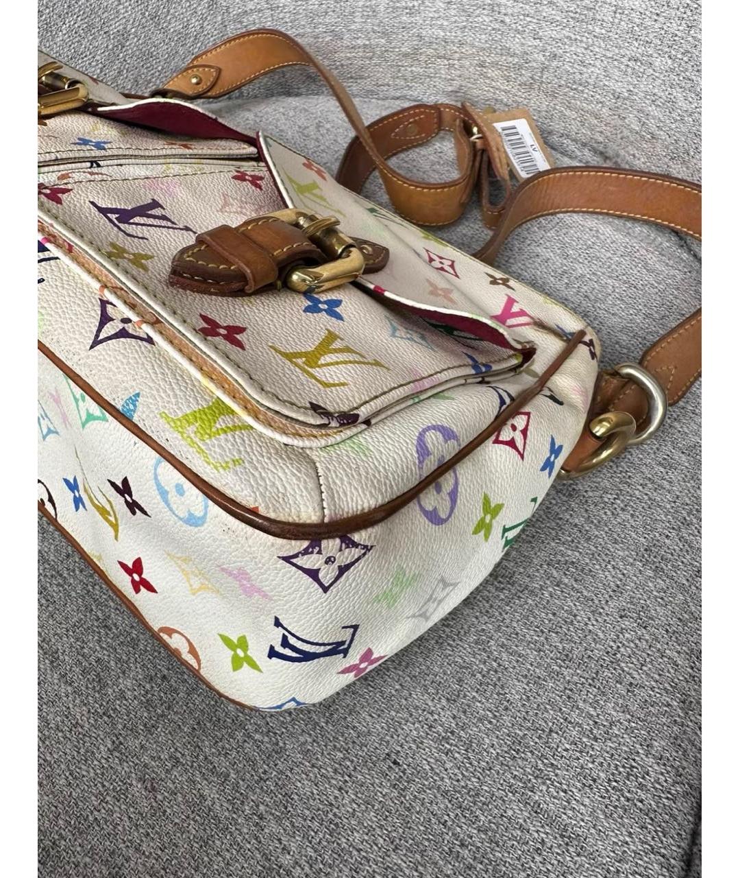 LOUIS VUITTON Белая сумка через плечо, фото 8