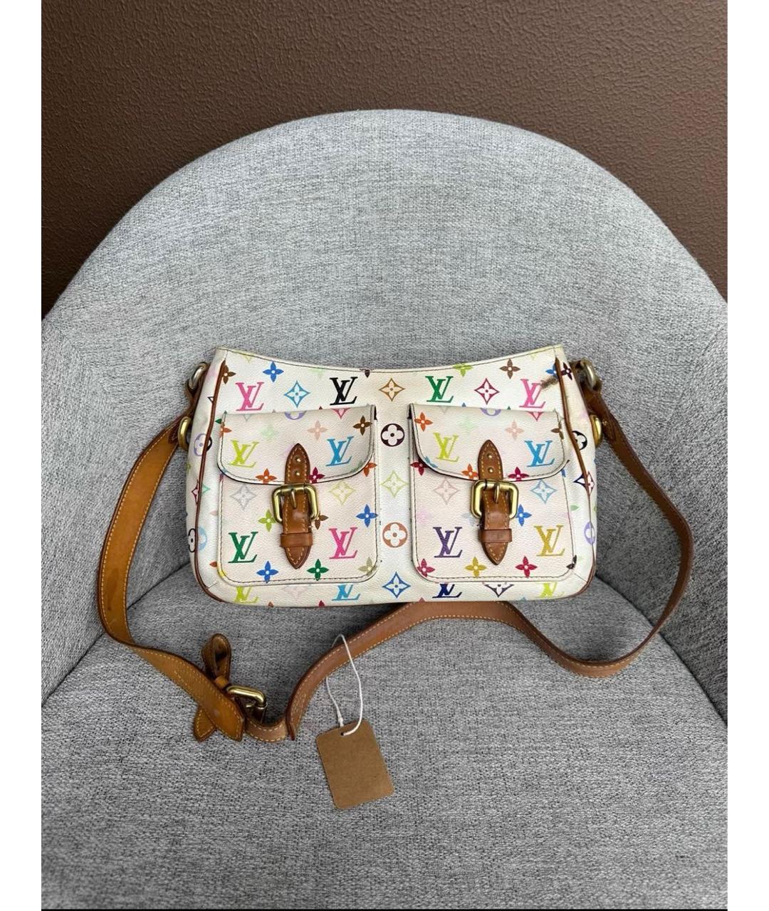 LOUIS VUITTON Белая сумка через плечо, фото 2