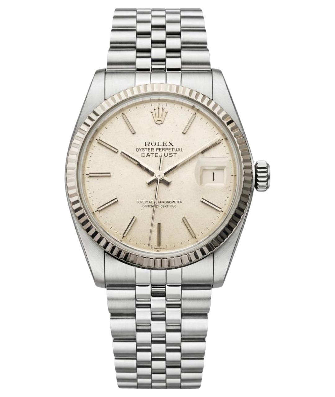 ROLEX Бежевые металлические часы, фото 1