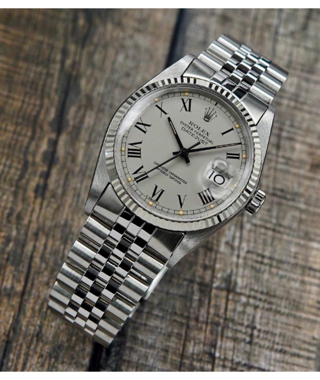 ROLEX Серебряные металлические часы, фото 2