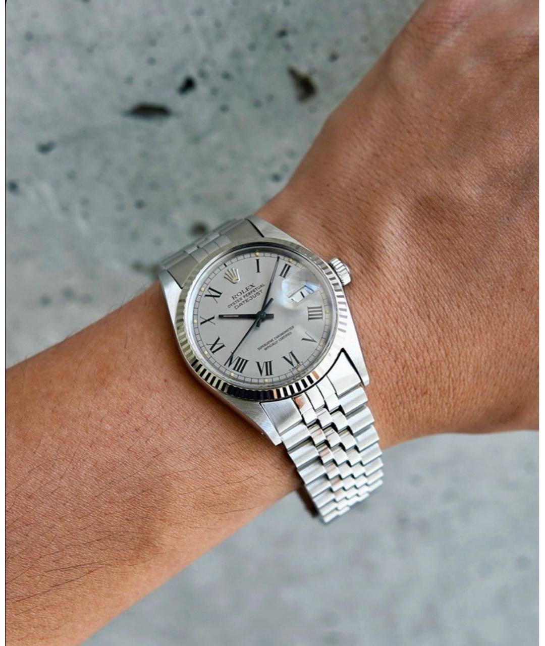 ROLEX Серебряные металлические часы, фото 3