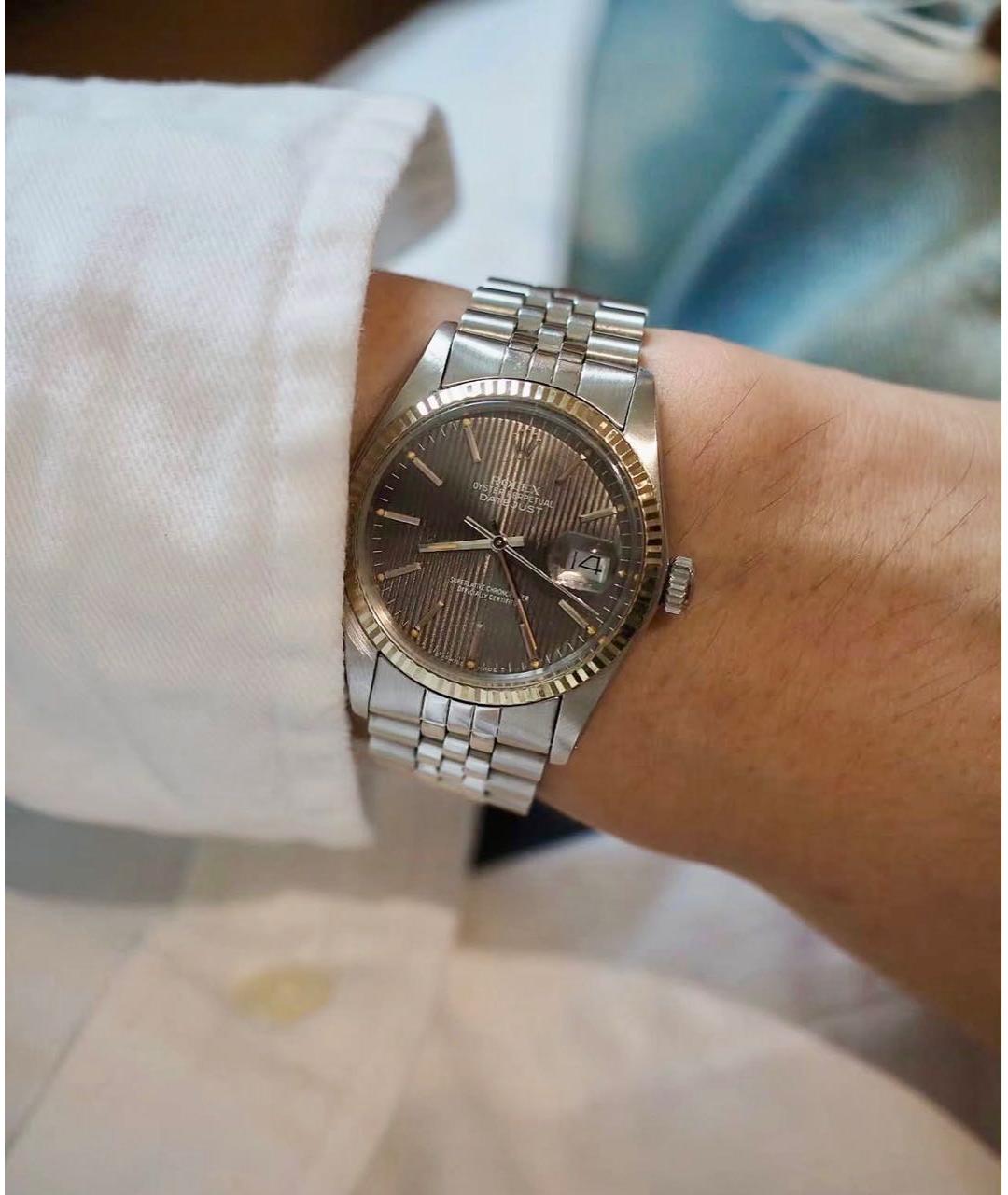 ROLEX Серебряные металлические часы, фото 2