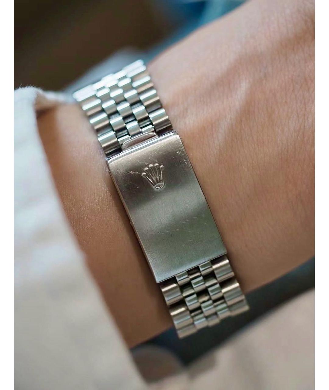 ROLEX Серебряные металлические часы, фото 7