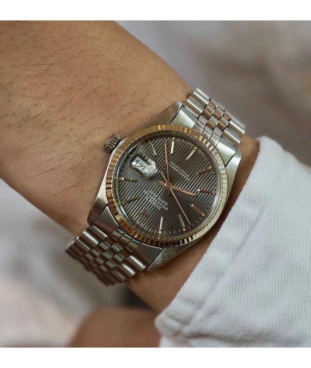 ROLEX Серебряные металлические часы, фото 3