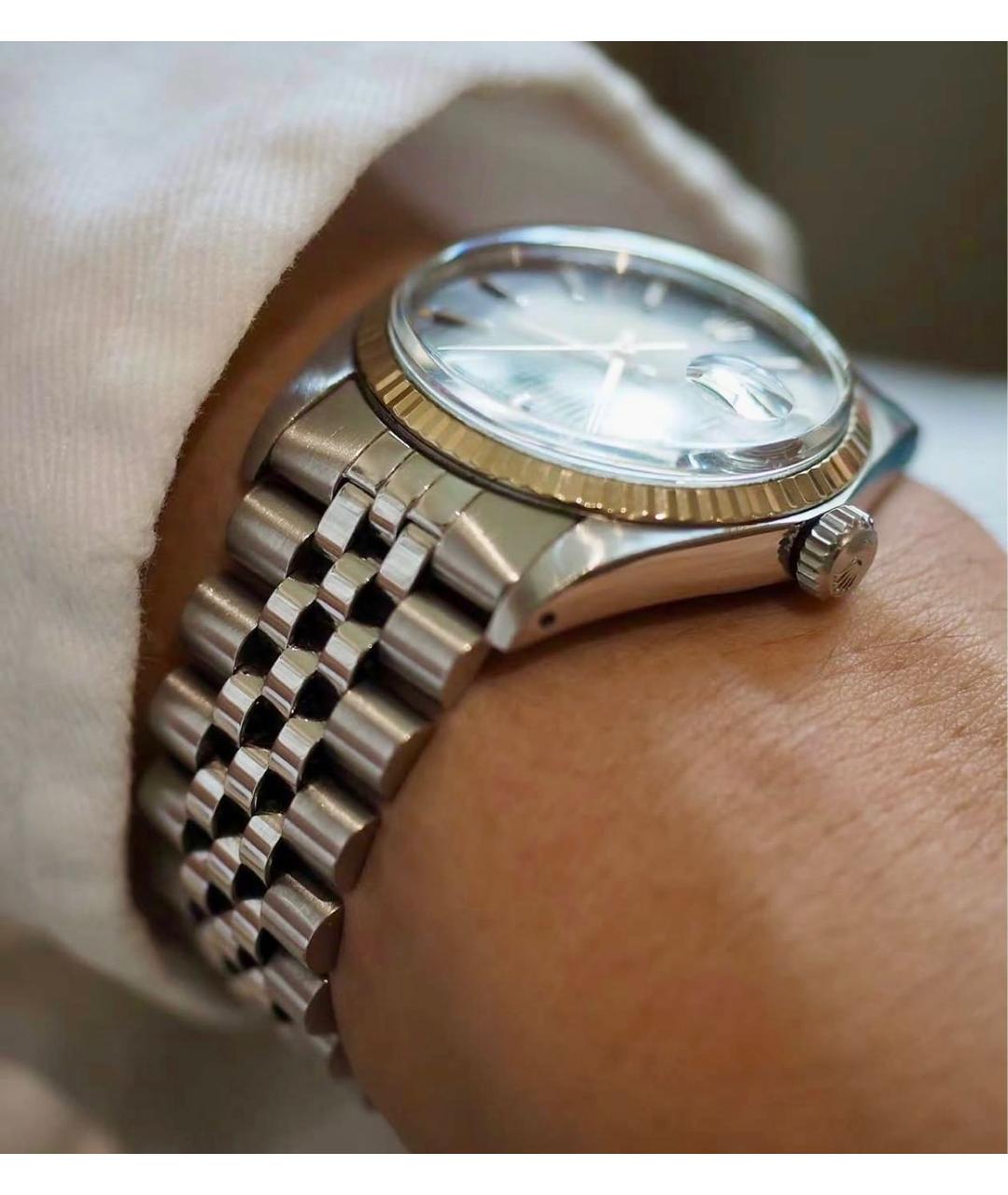ROLEX Серебряные металлические часы, фото 6