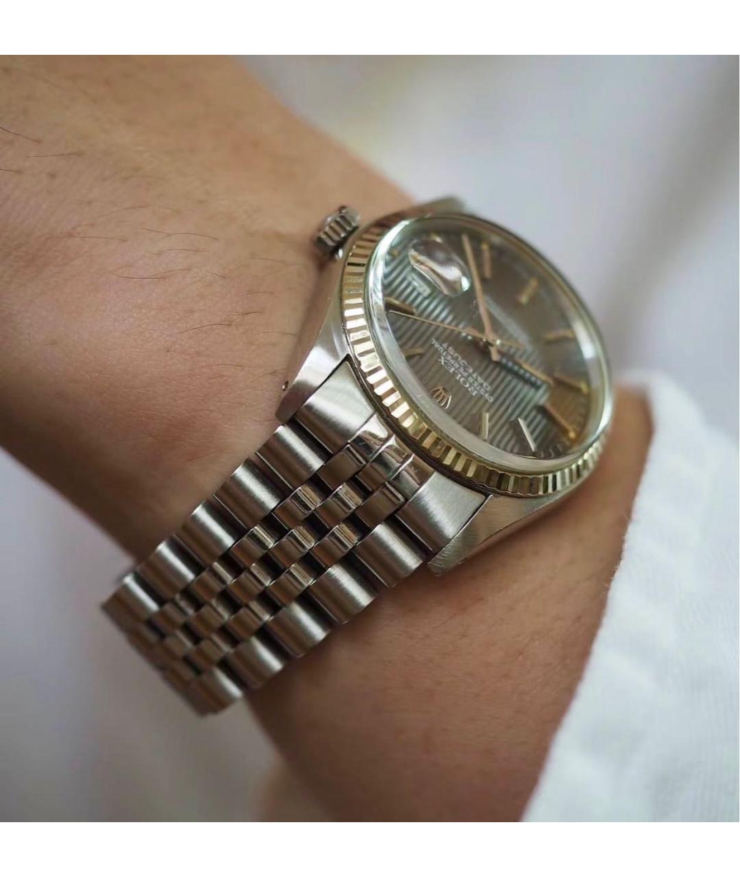 ROLEX Серебряные металлические часы, фото 4