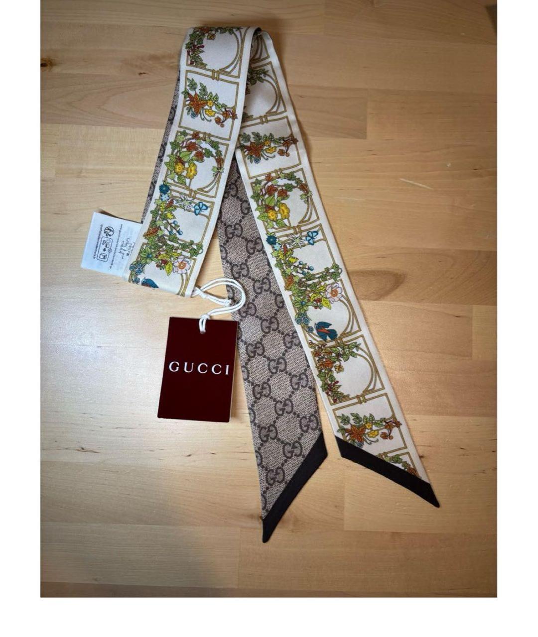 GUCCI Мульти шелковый платок, фото 7