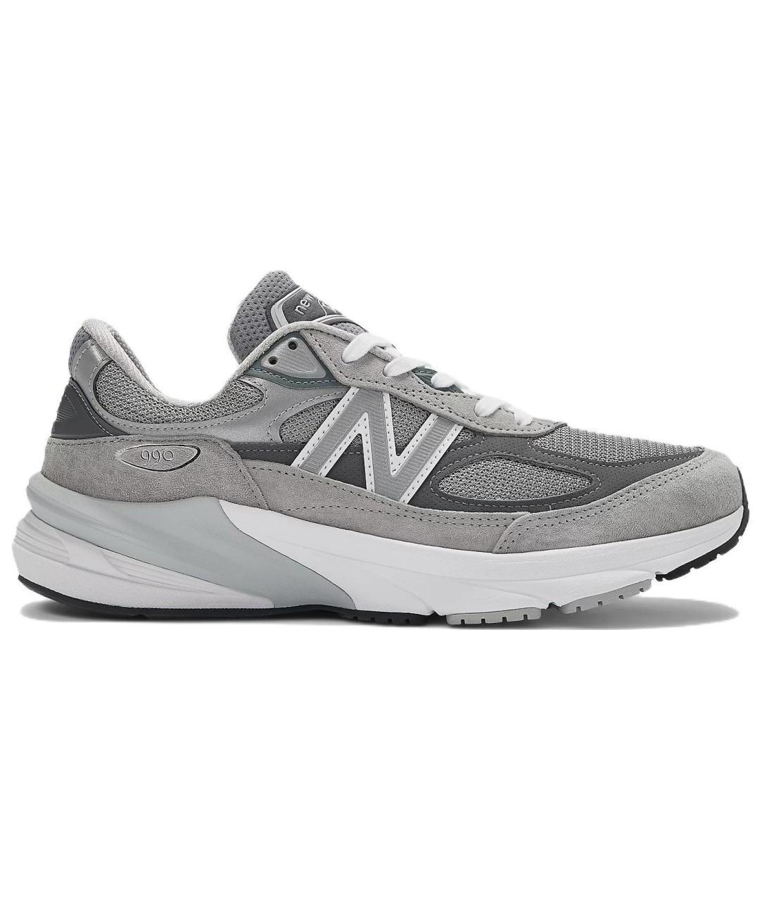 NEW BALANCE Серые замшевые кроссовки, фото 1