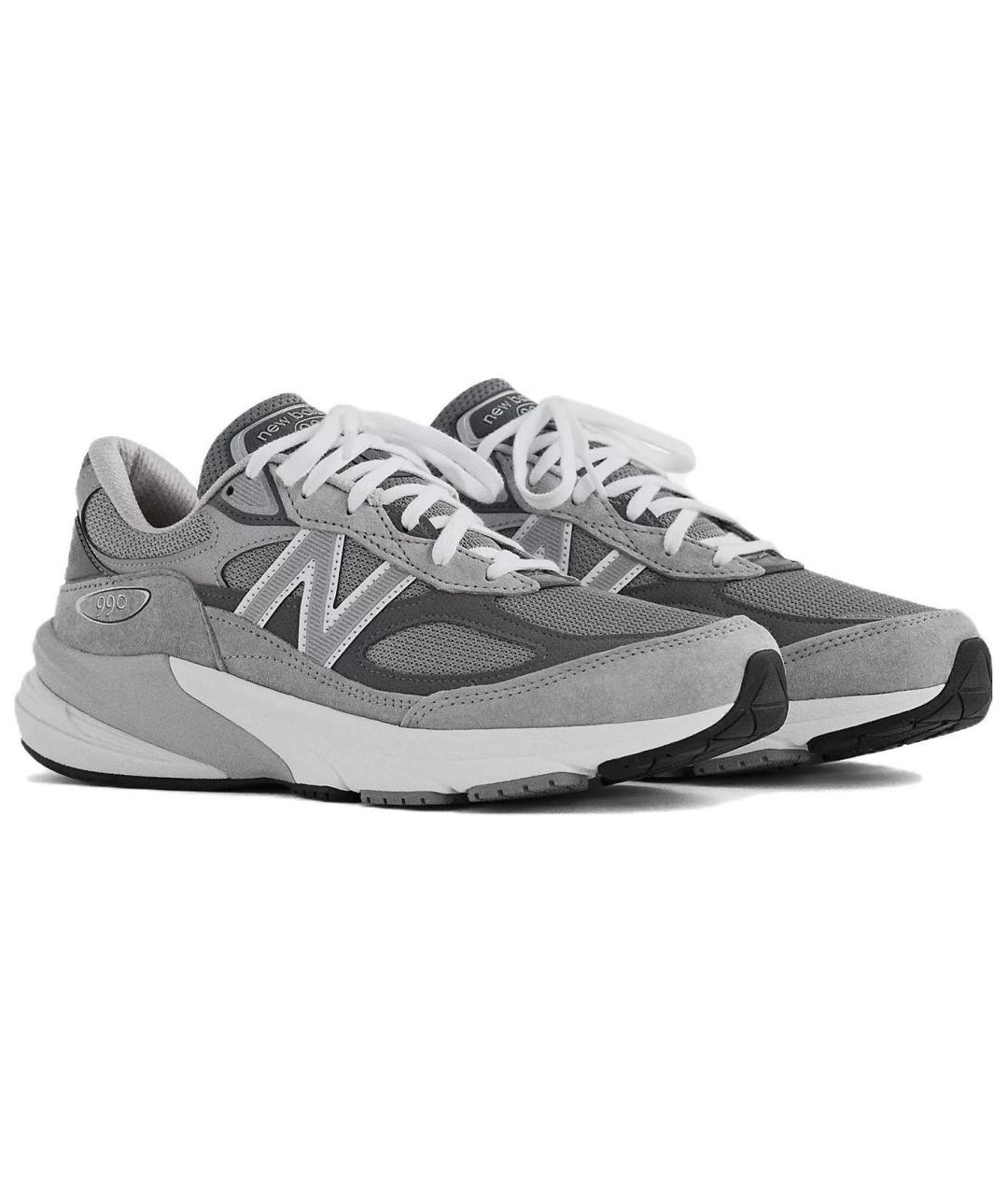 NEW BALANCE Серые замшевые кроссовки, фото 3