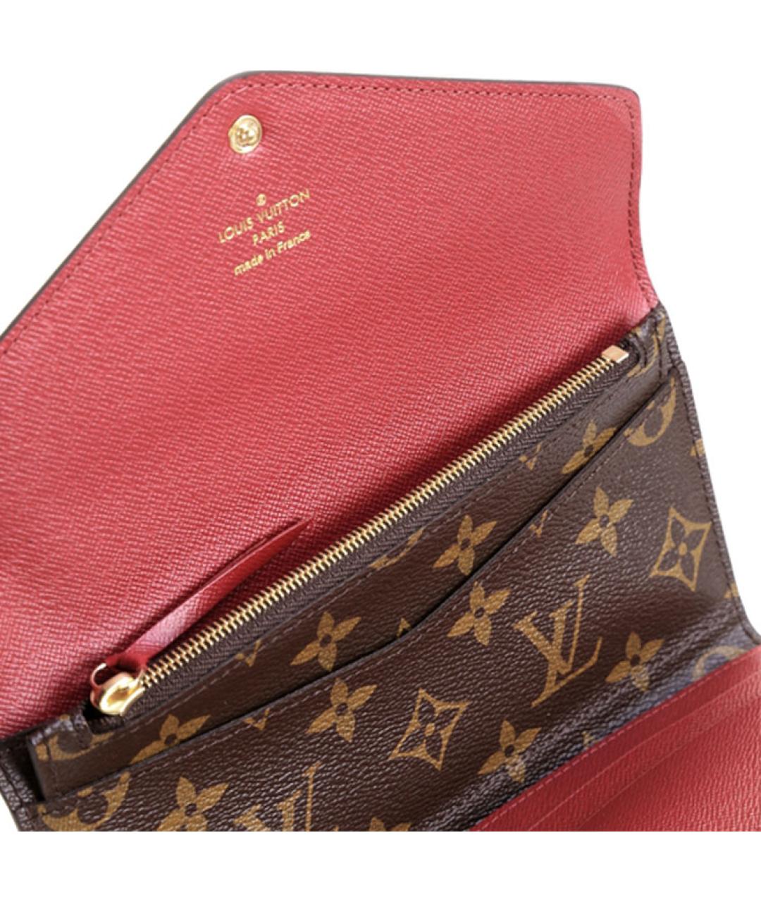 LOUIS VUITTON Коричневый кошелек, фото 5