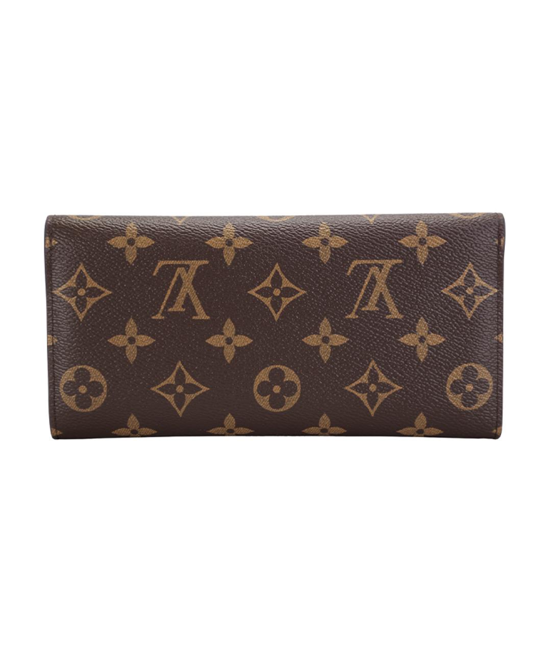 LOUIS VUITTON Коричневый кошелек, фото 3