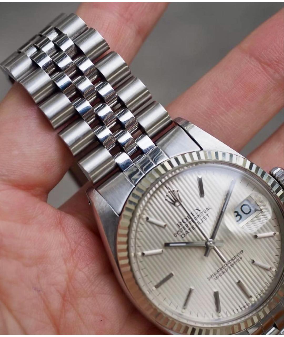 ROLEX Серебряные металлические часы, фото 5