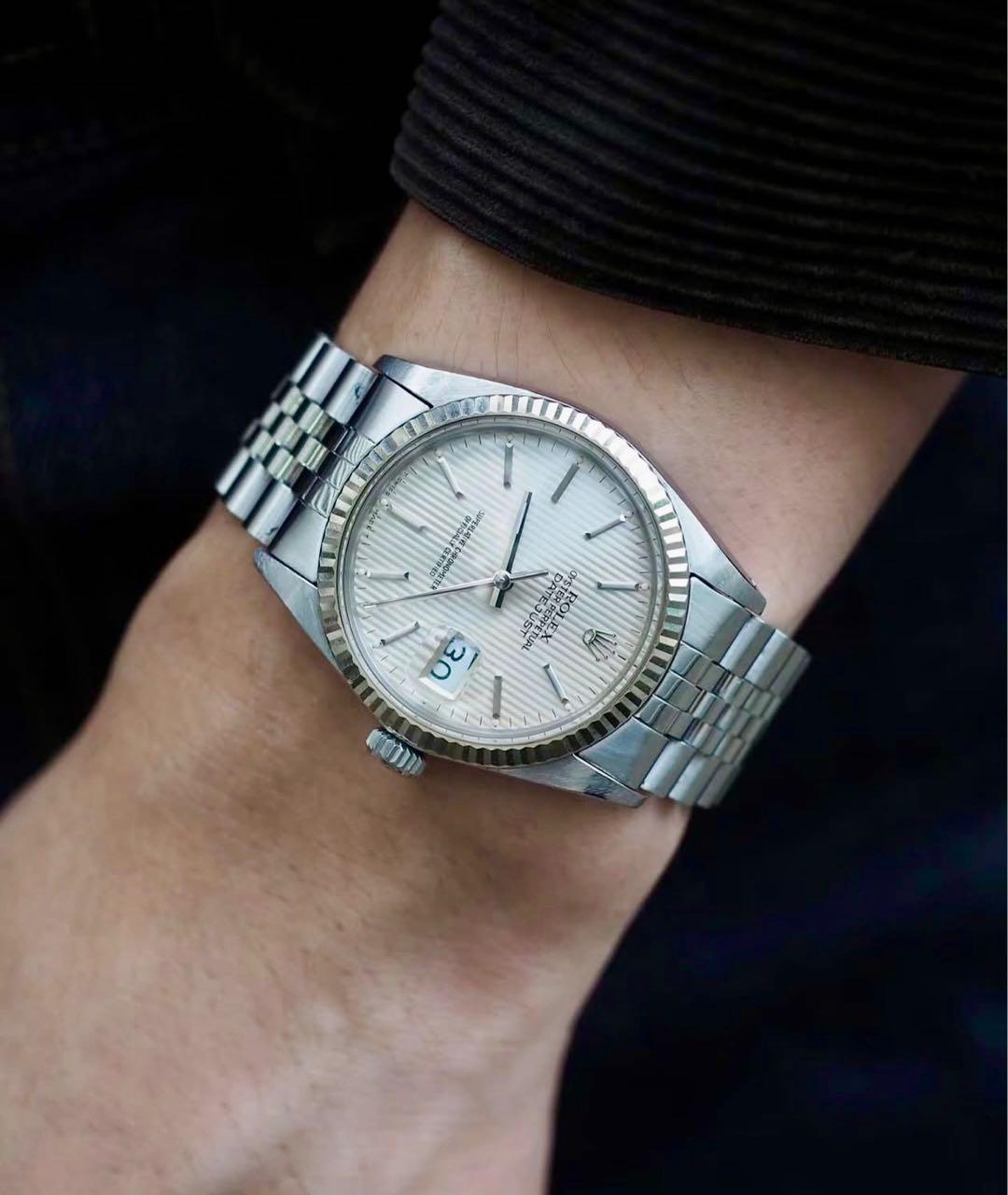 ROLEX Серебряные металлические часы, фото 3