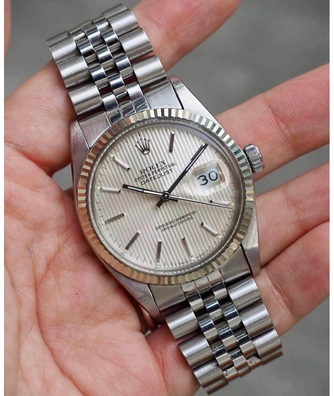 ROLEX Серебряные металлические часы, фото 2