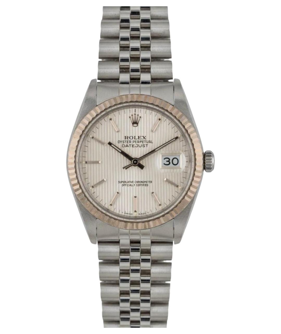ROLEX Серебряные металлические часы, фото 1