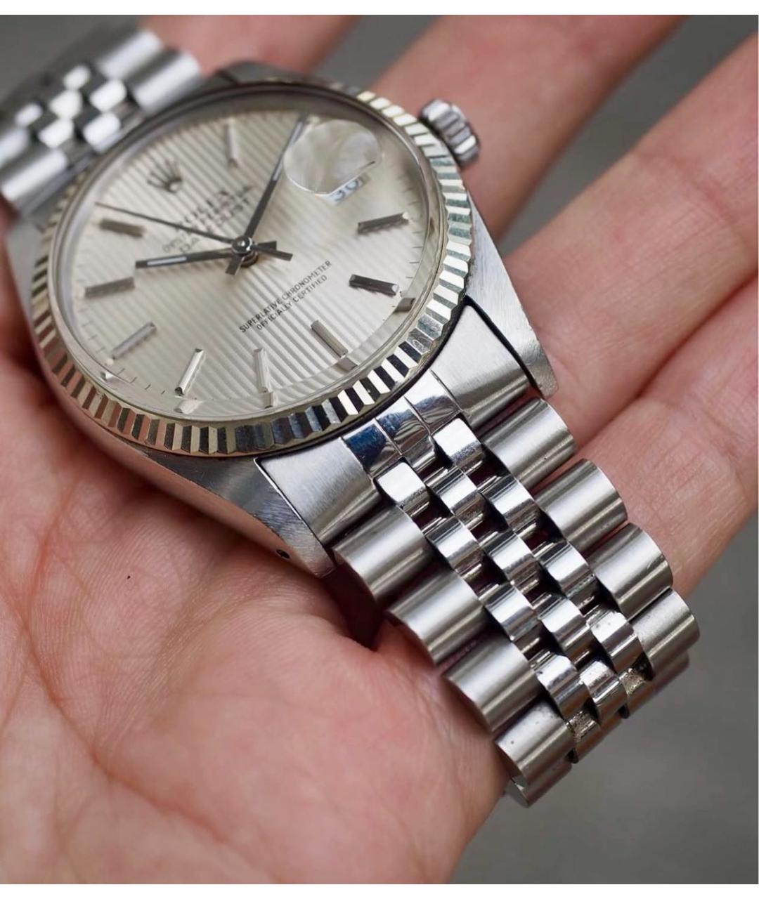 ROLEX Серебряные металлические часы, фото 4
