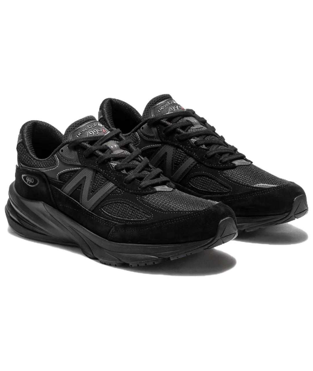 NEW BALANCE Черные кожаные кроссовки, фото 4