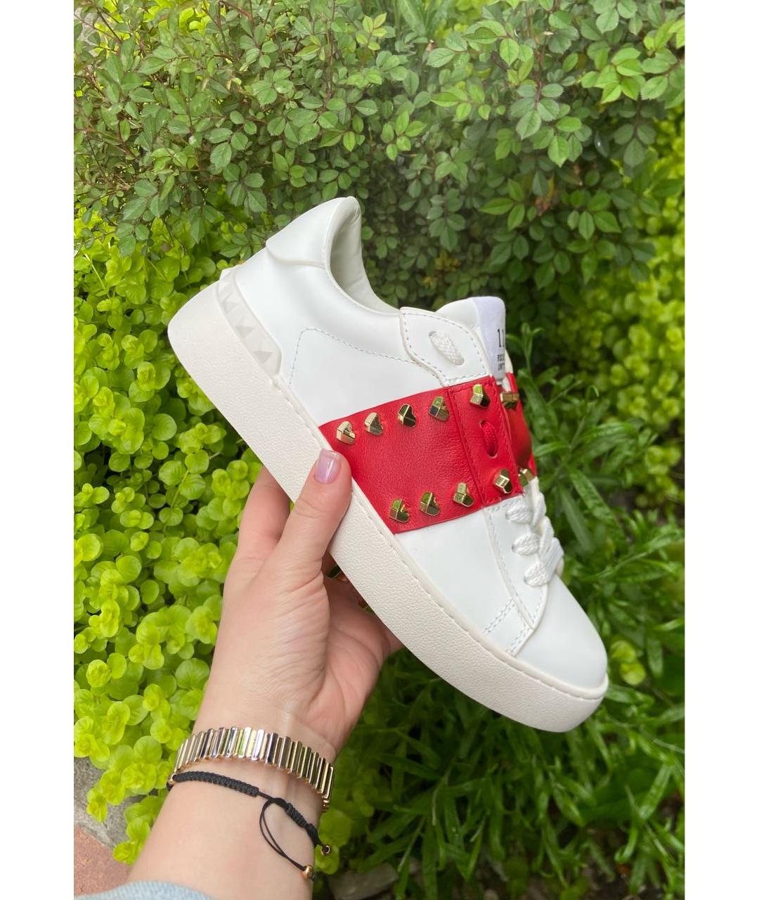 VALENTINO Белые кожаные кеды, фото 5