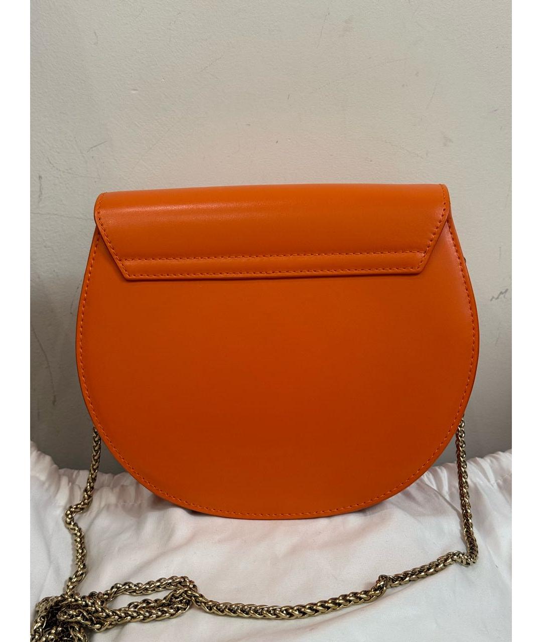 FURLA Оранжевая кожаная сумка через плечо, фото 2