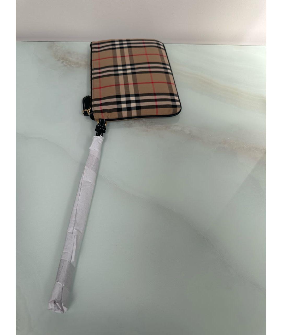 BURBERRY Бежевая косметичка, фото 7