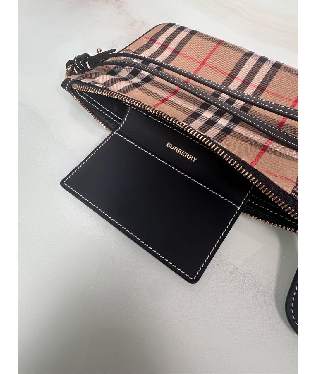 BURBERRY Бежевая косметичка, фото 5