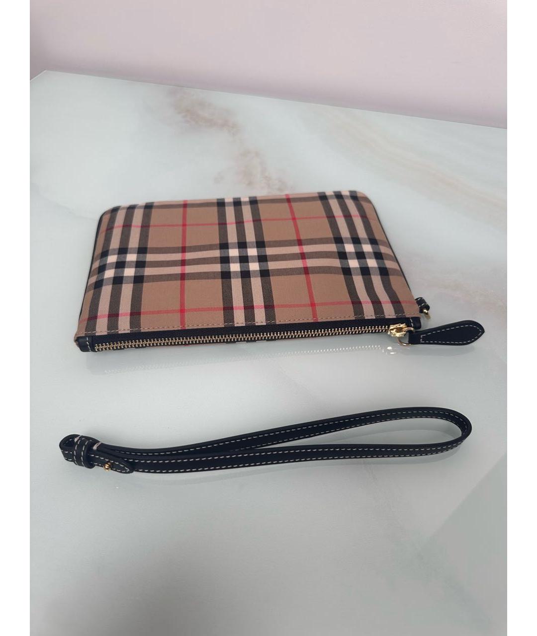 BURBERRY Бежевая косметичка, фото 3