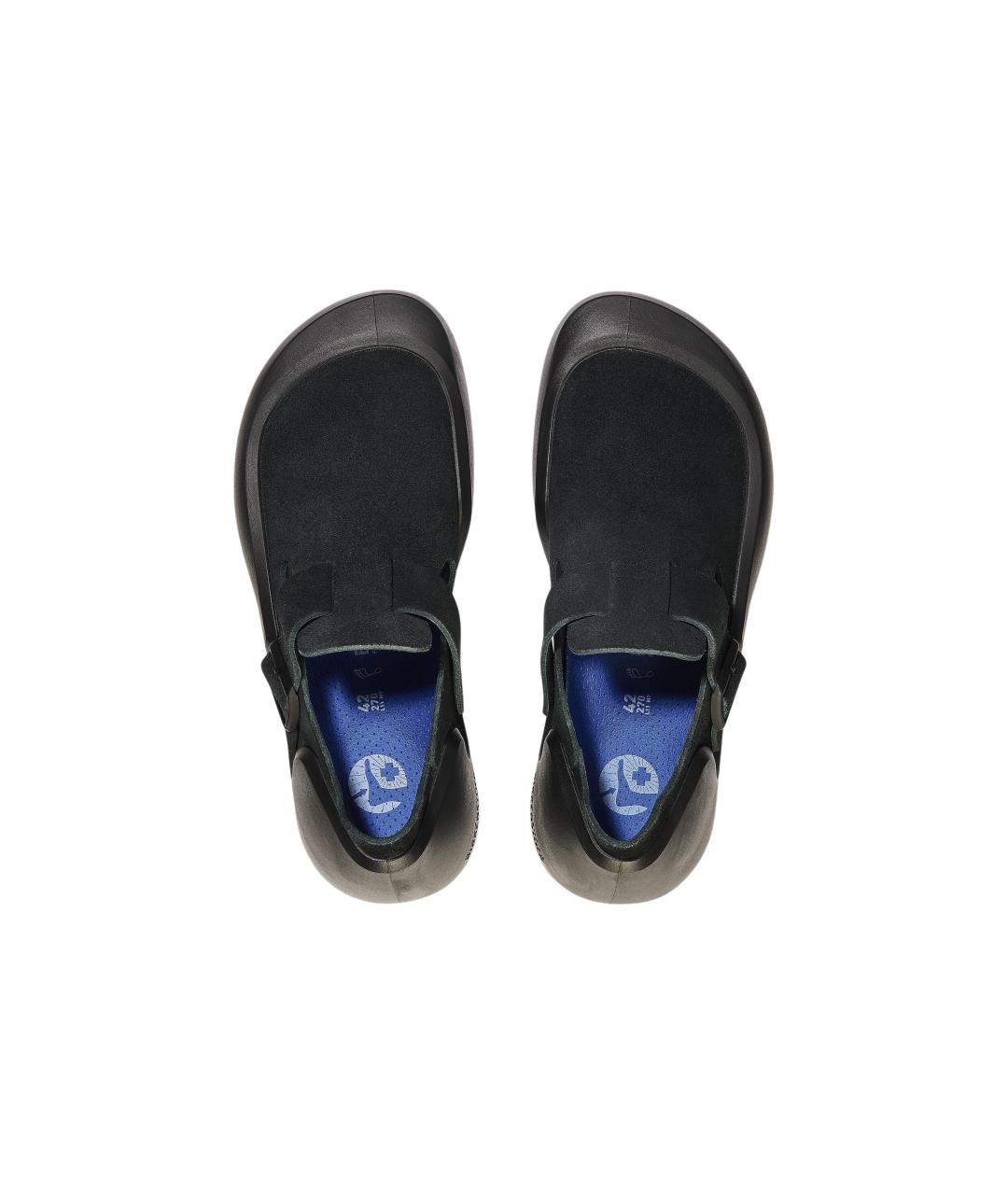 BIRKENSTOCK Черные замшевые слипоны, фото 5