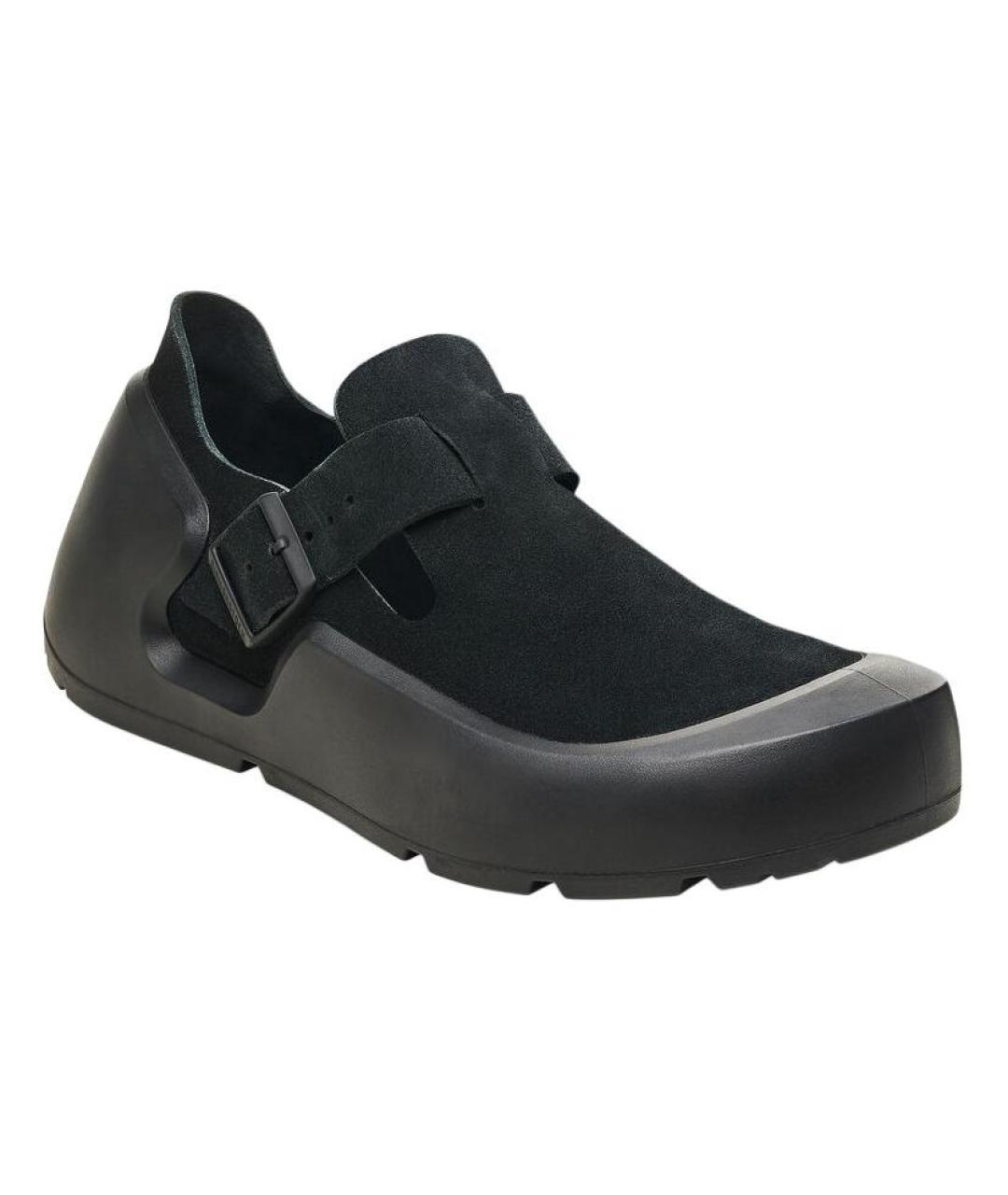 BIRKENSTOCK Черные замшевые слипоны, фото 3