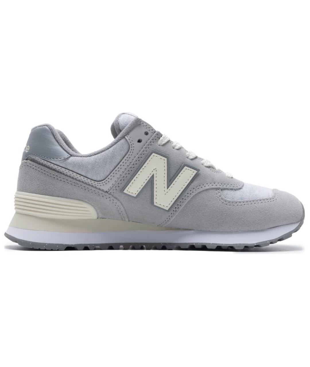 NEW BALANCE Серые замшевые кроссовки, фото 8