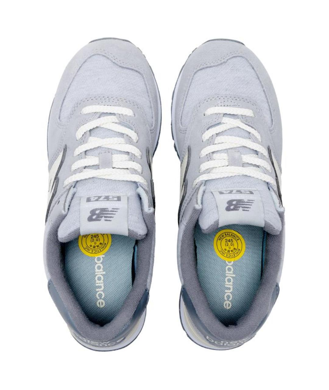 NEW BALANCE Серые замшевые кроссовки, фото 4