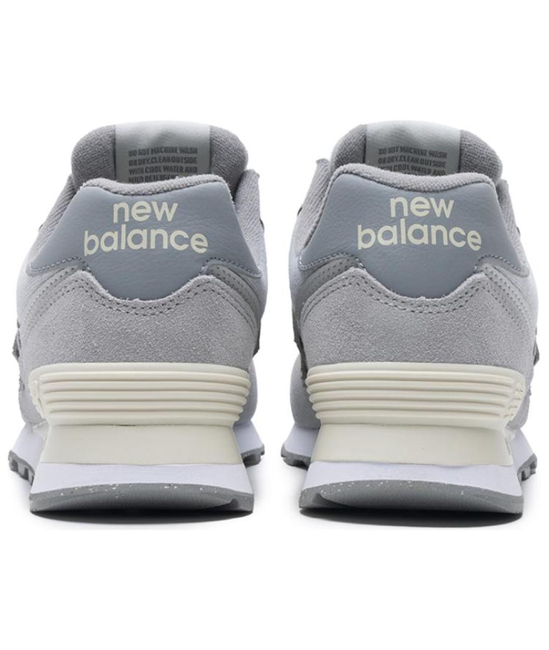 NEW BALANCE Серые замшевые кроссовки, фото 5