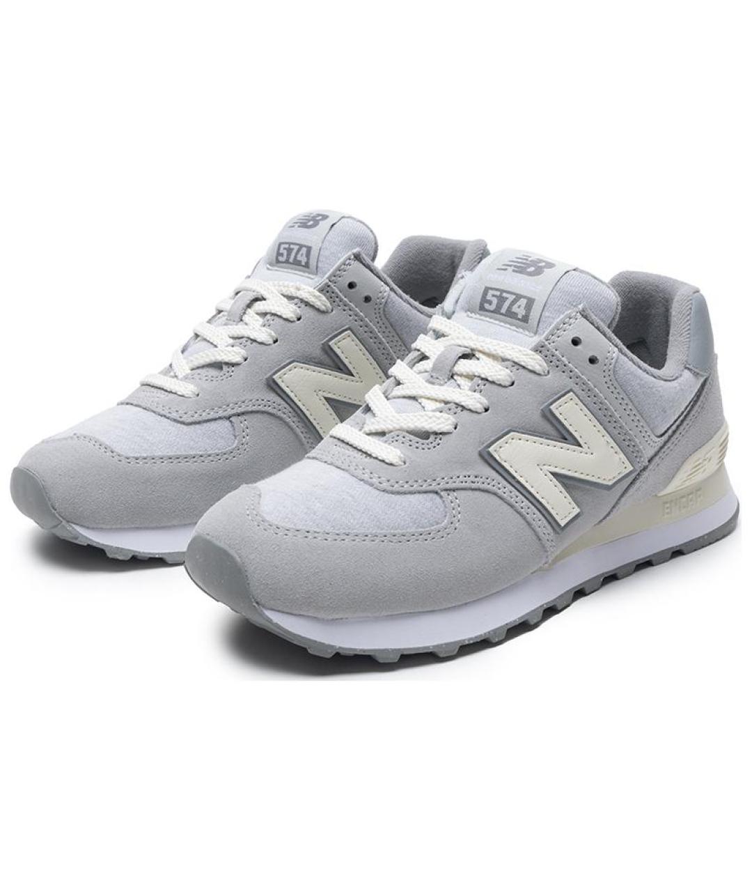 NEW BALANCE Серые замшевые кроссовки, фото 3