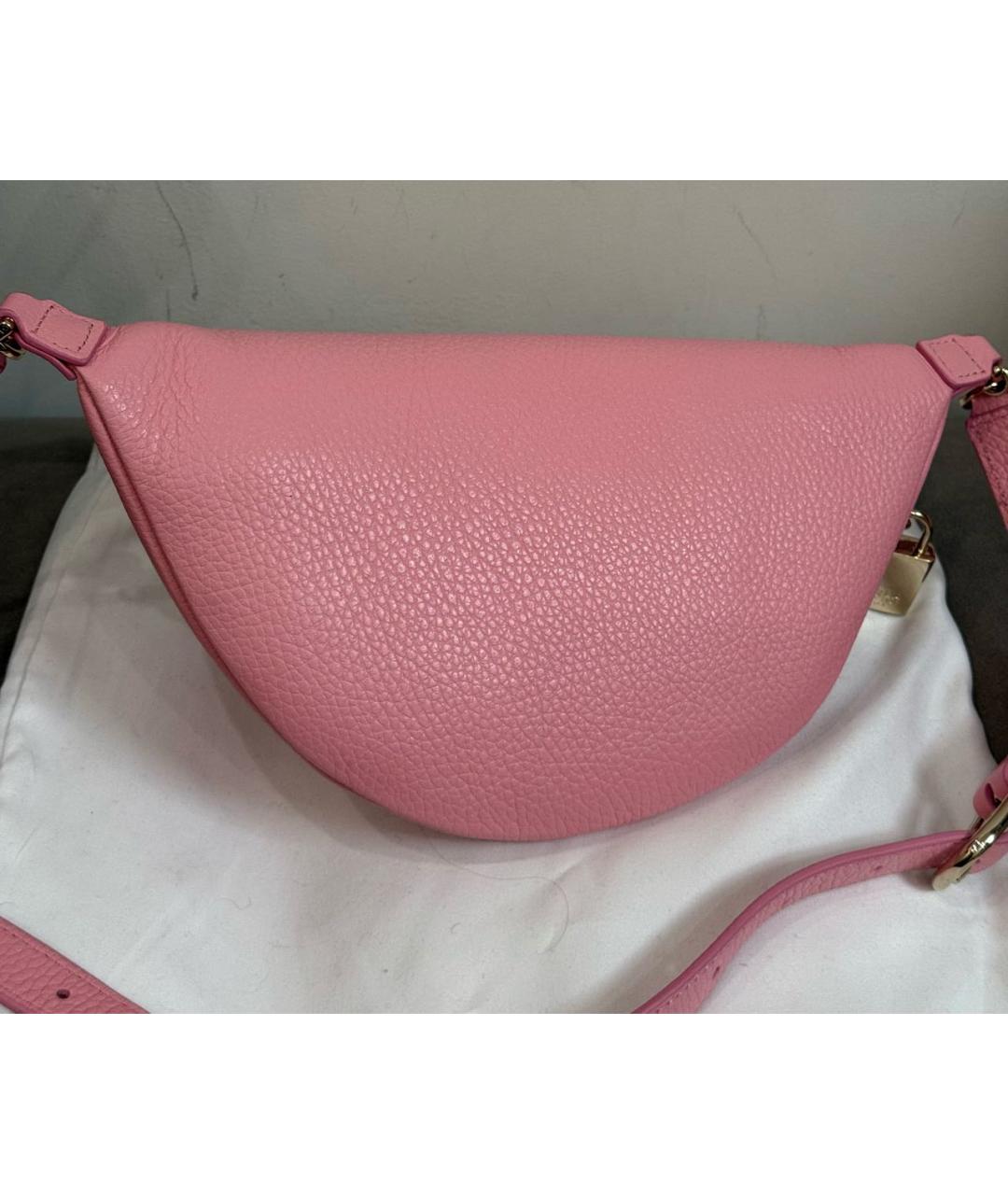 FURLA Розовая кожаная поясная сумка, фото 4