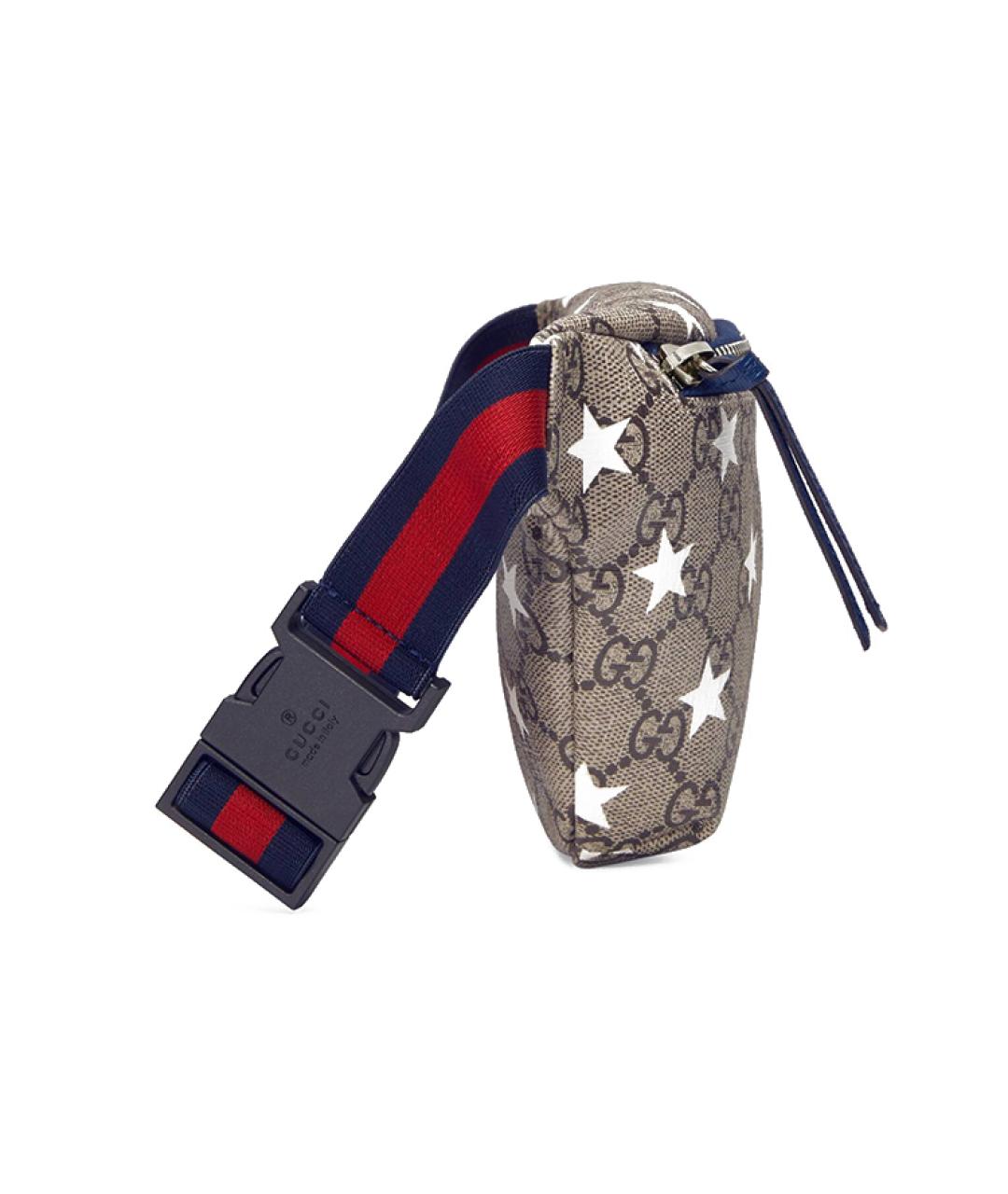GUCCI Коричневая поясная сумка, фото 4