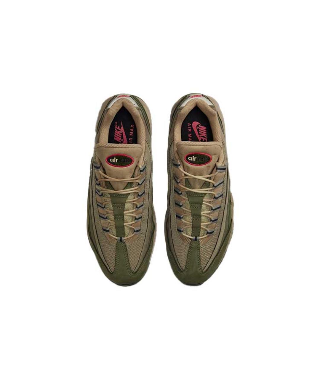NIKE Зеленые текстильные низкие кроссовки / кеды, фото 4