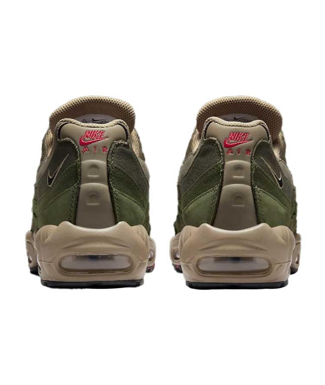NIKE Зеленые текстильные низкие кроссовки / кеды, фото 5