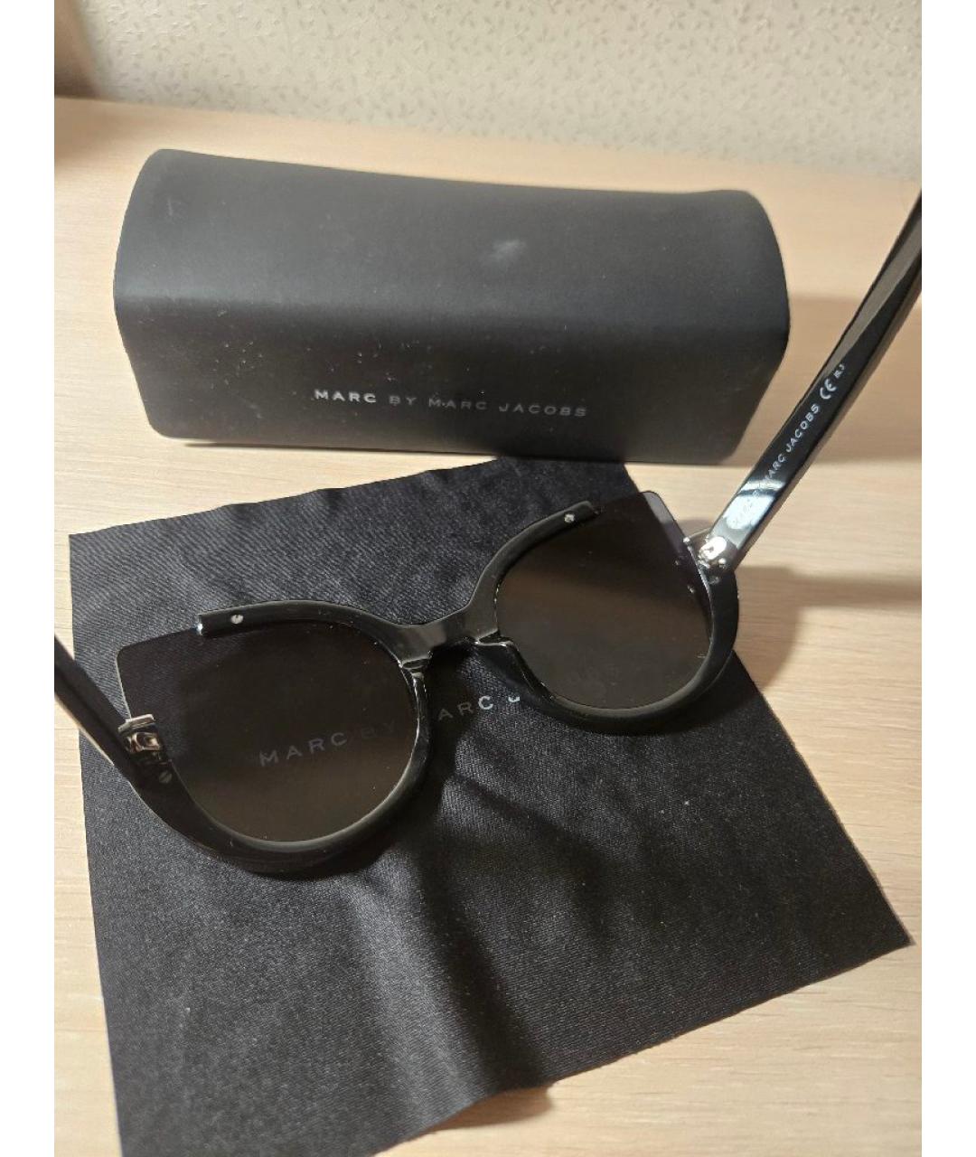 MARC JACOBS Черные пластиковые солнцезащитные очки, фото 4