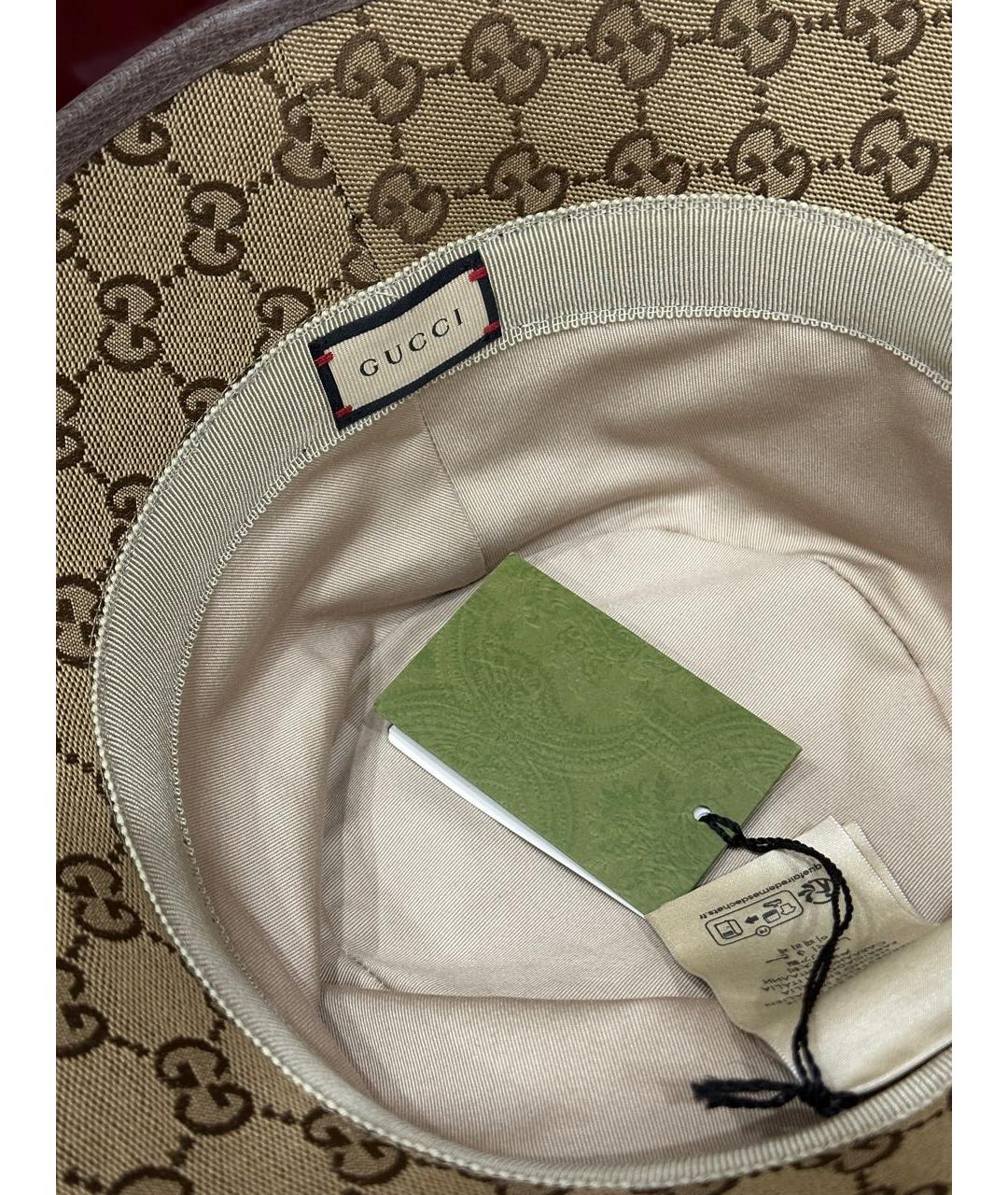 GUCCI Бежевая панама, фото 7