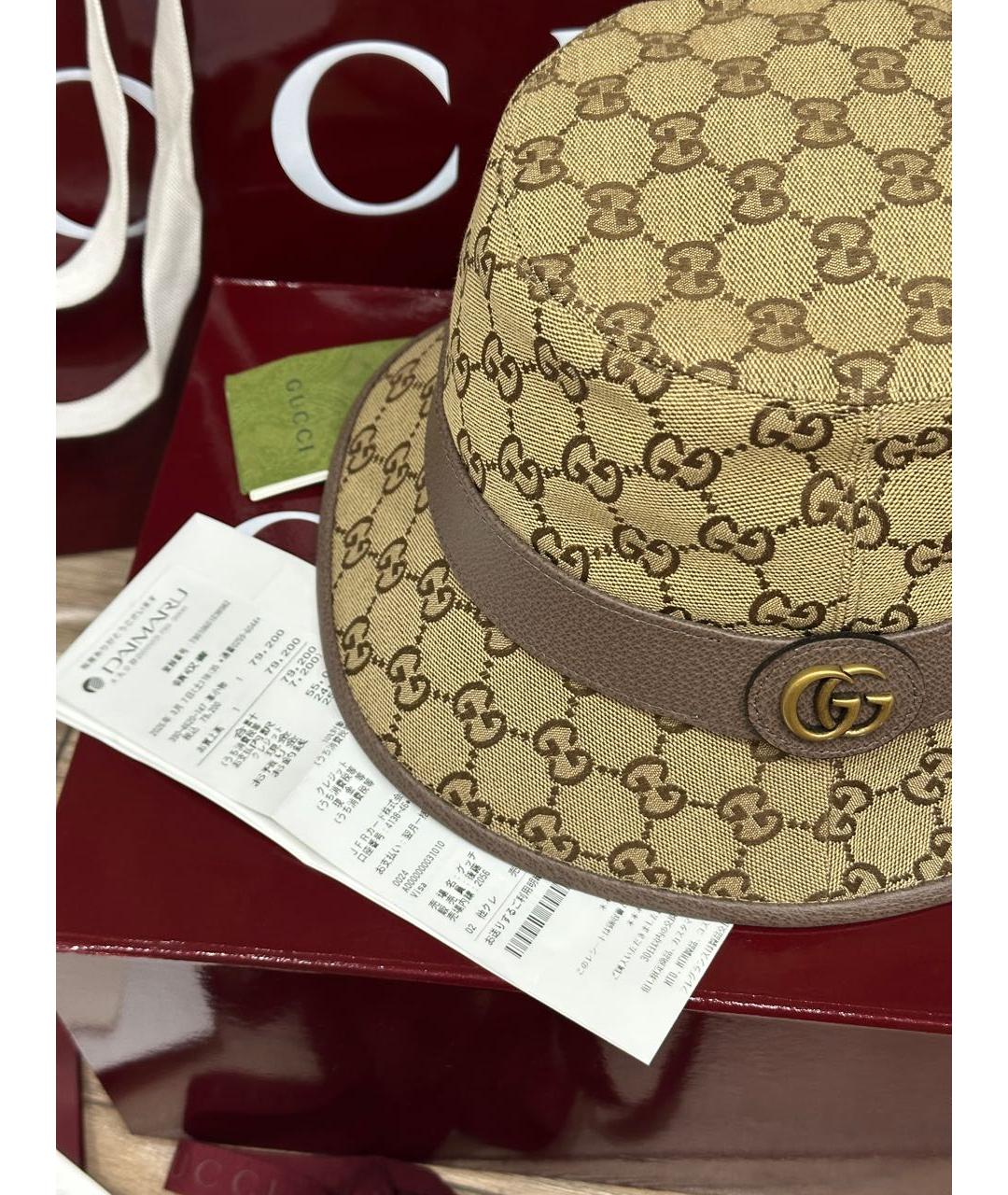 GUCCI Бежевая панама, фото 4