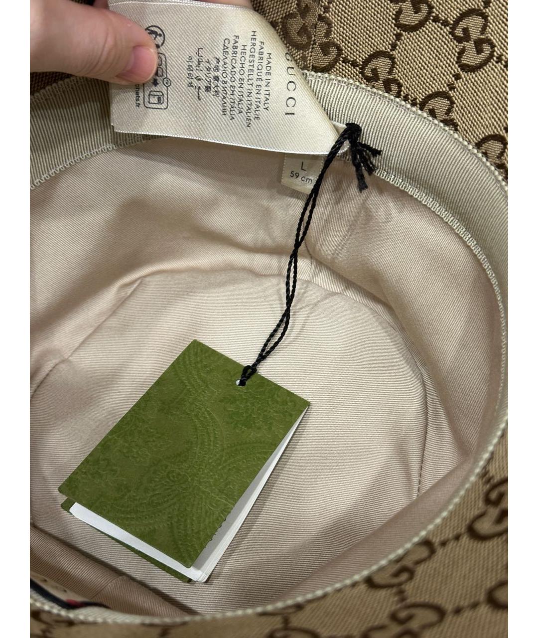 GUCCI Бежевая панама, фото 8
