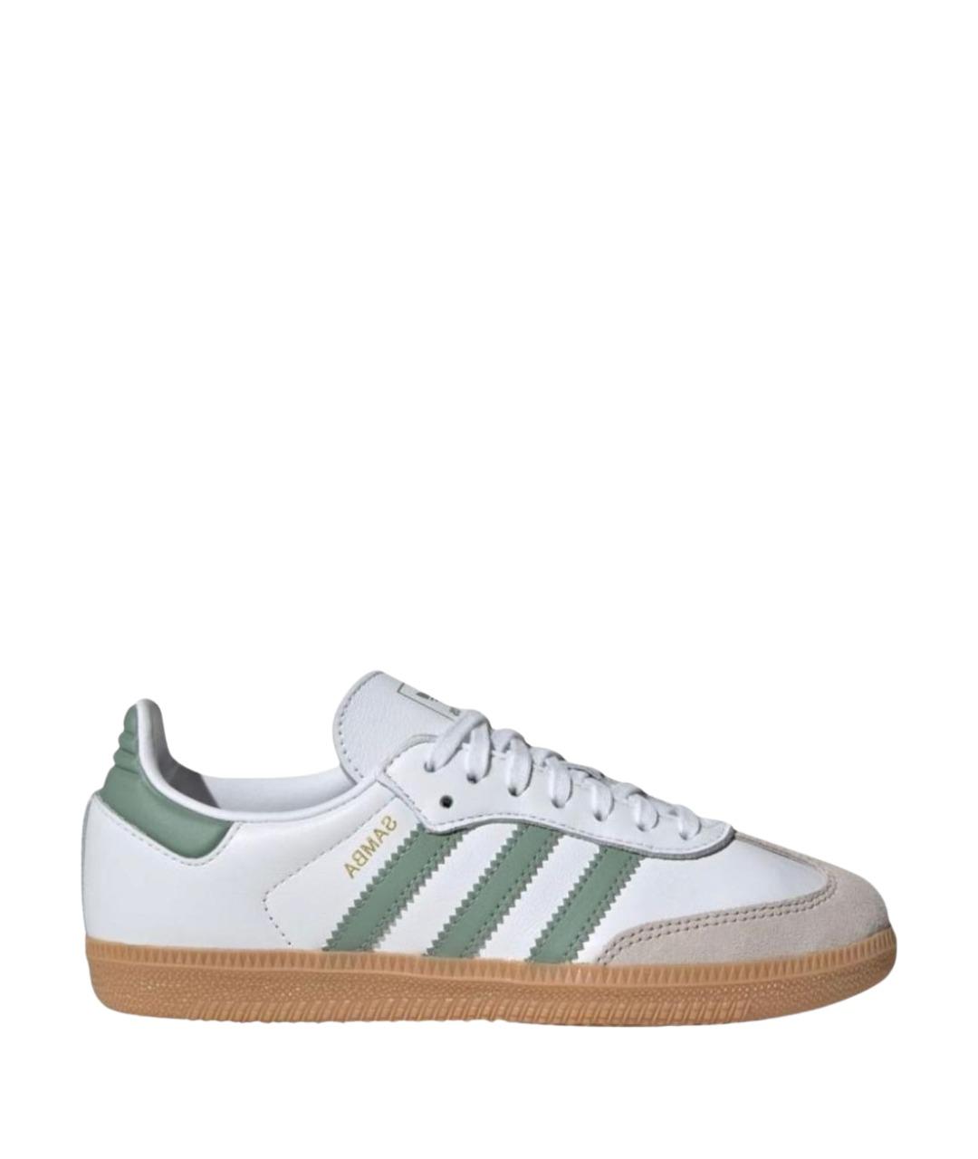 ADIDAS Белые кожаные кеды, фото 1