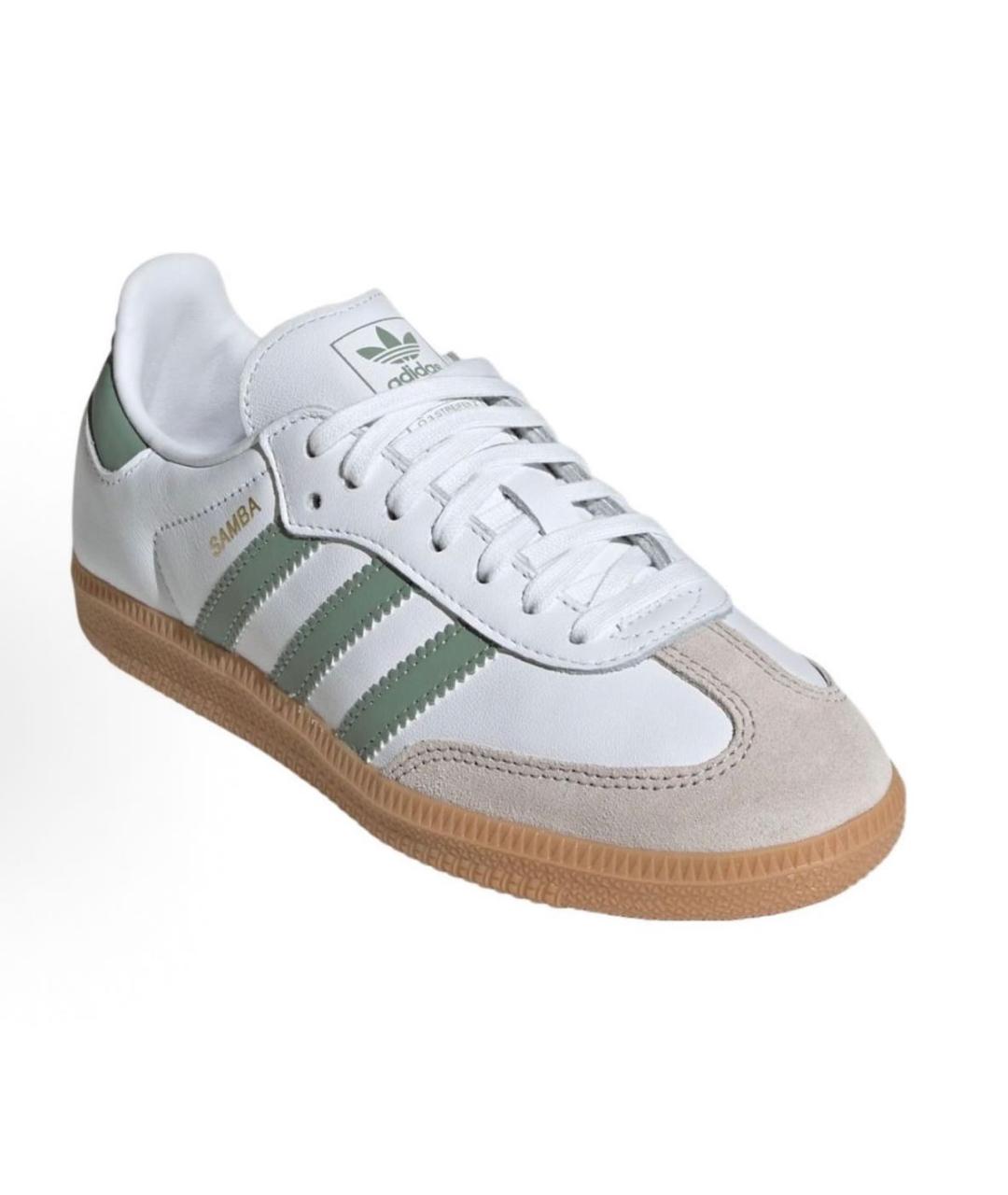 ADIDAS Белые кожаные кеды, фото 3