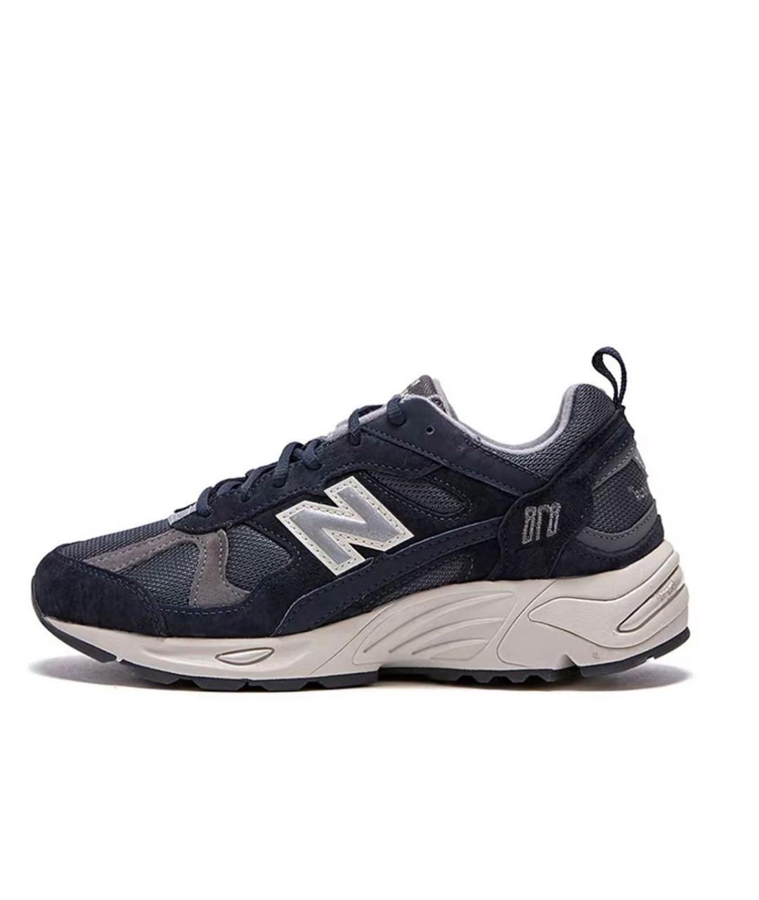 NEW BALANCE Темно-синие замшевые низкие кроссовки / кеды, фото 2