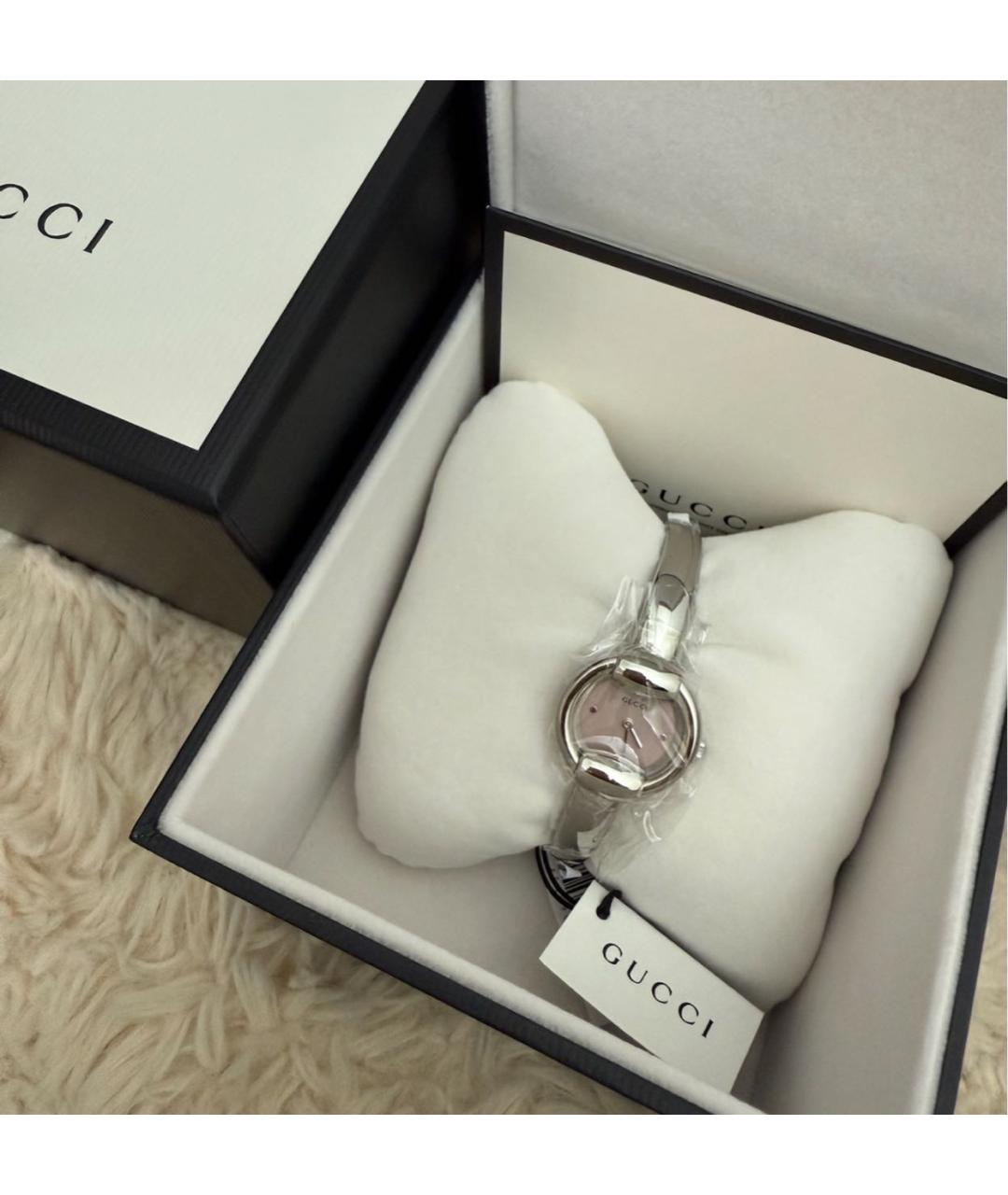 GUCCI Серебряные часы, фото 5
