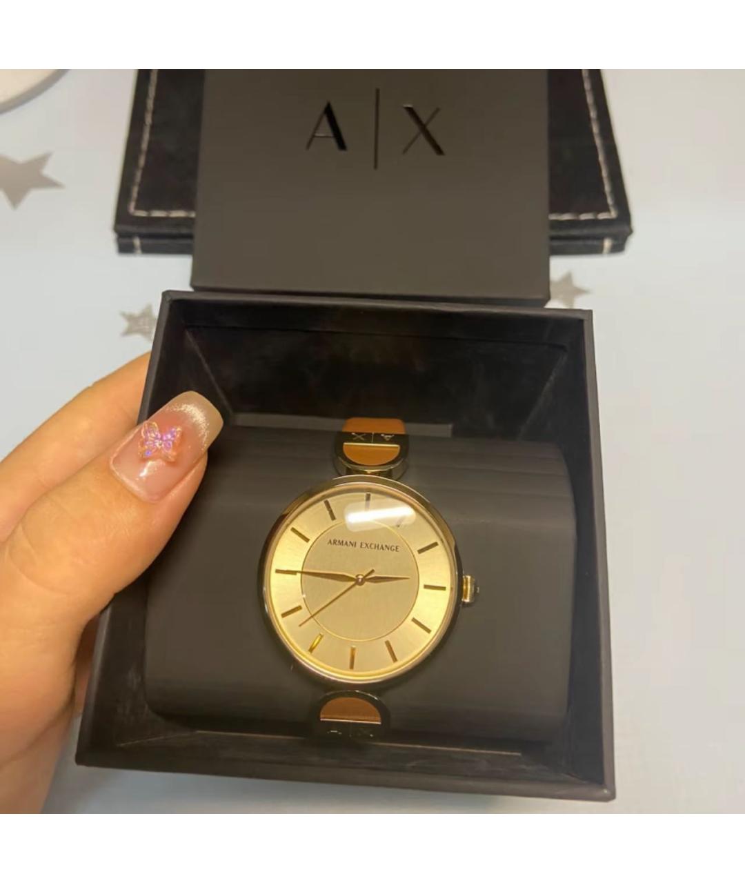 ARMANI EXCHANGE Золотые часы, фото 5