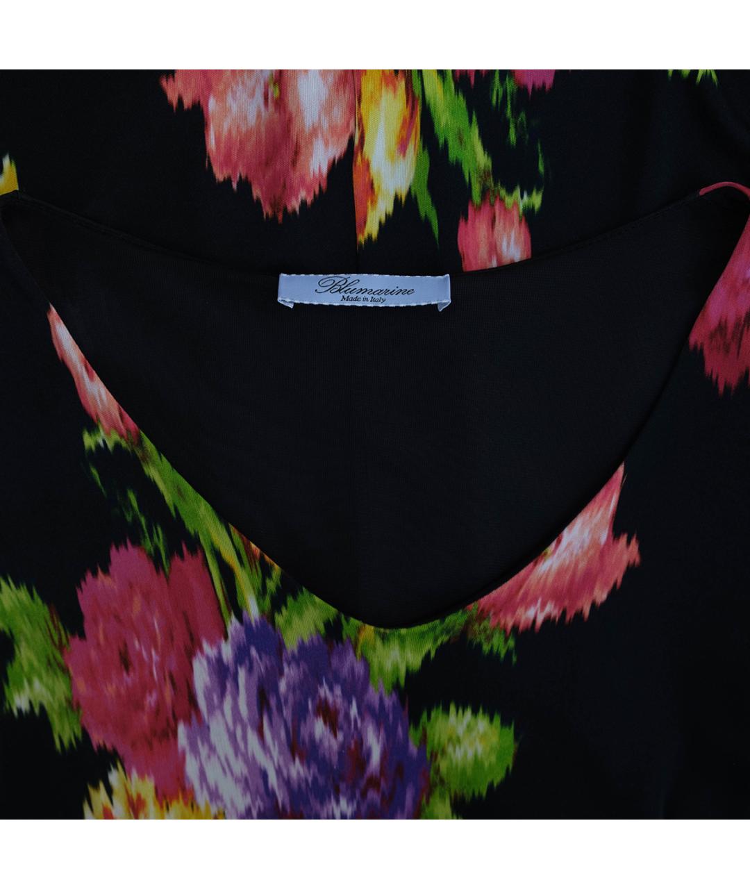 BLUMARINE Черное вискозное повседневное платье, фото 3