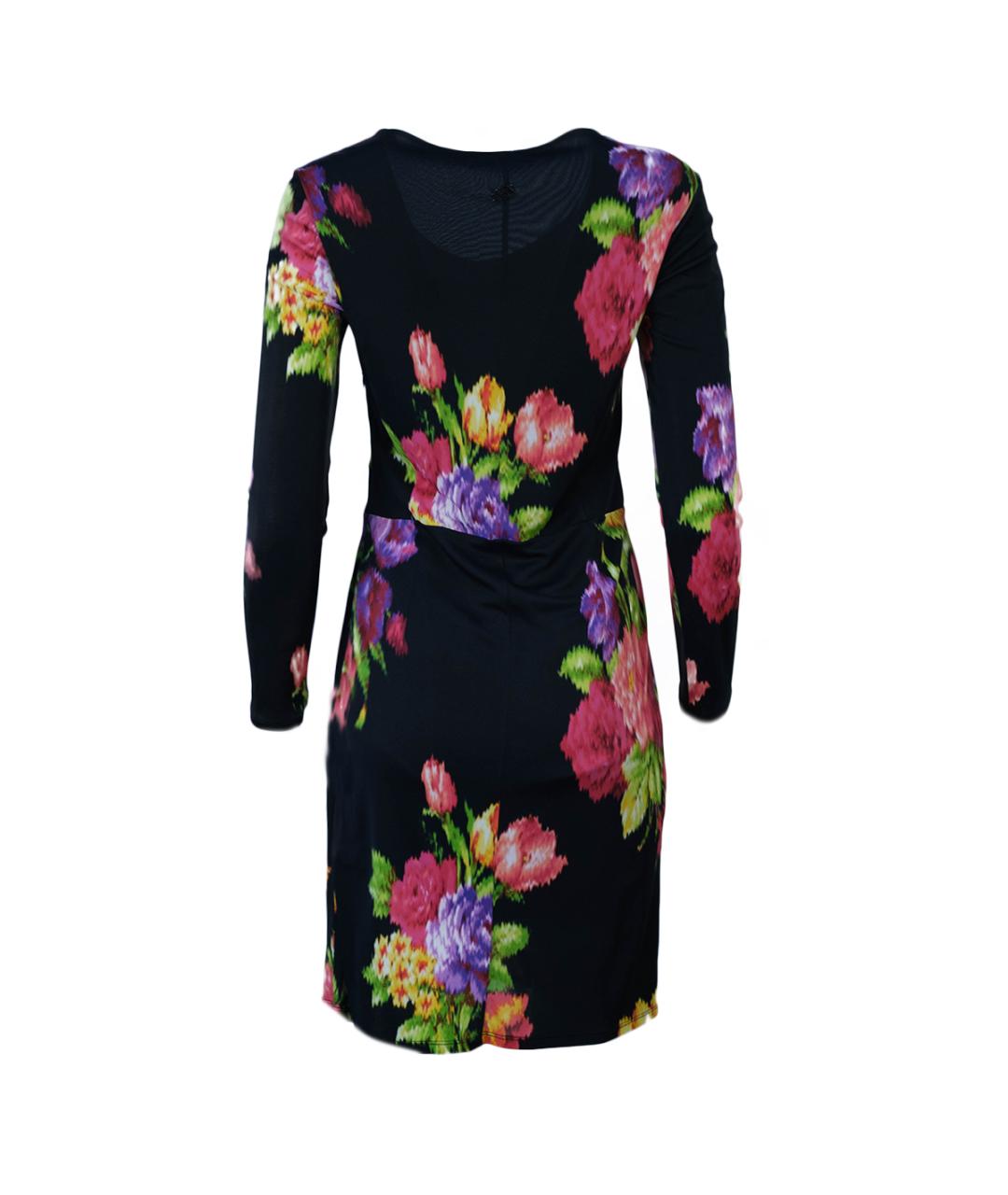 BLUMARINE Черное вискозное повседневное платье, фото 2