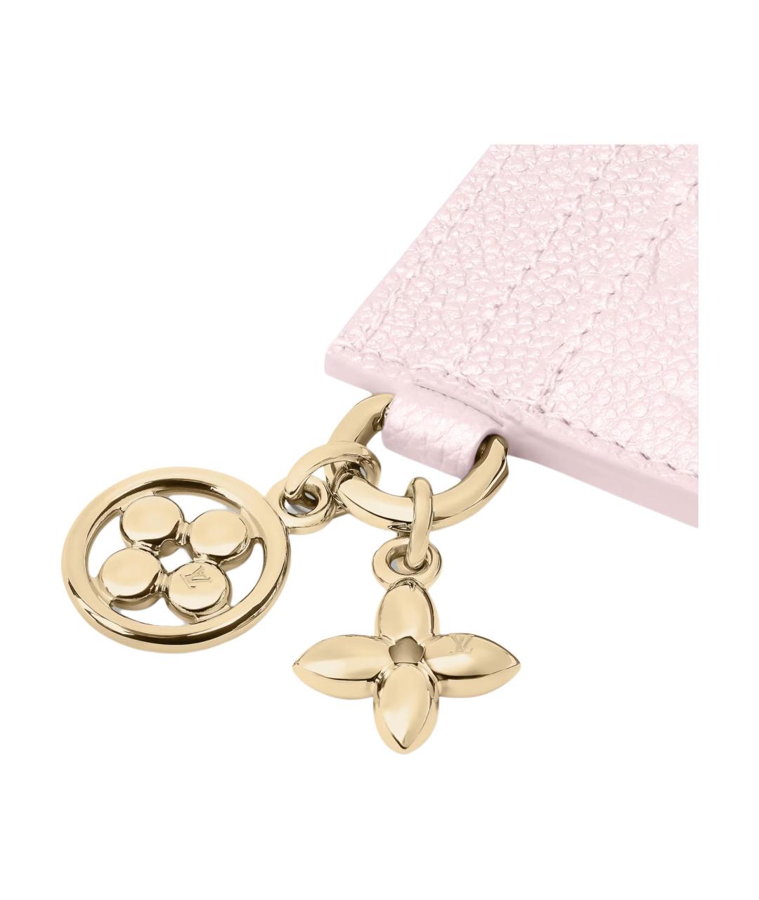 LOUIS VUITTON Розовый кожаный кардхолдер, фото 5