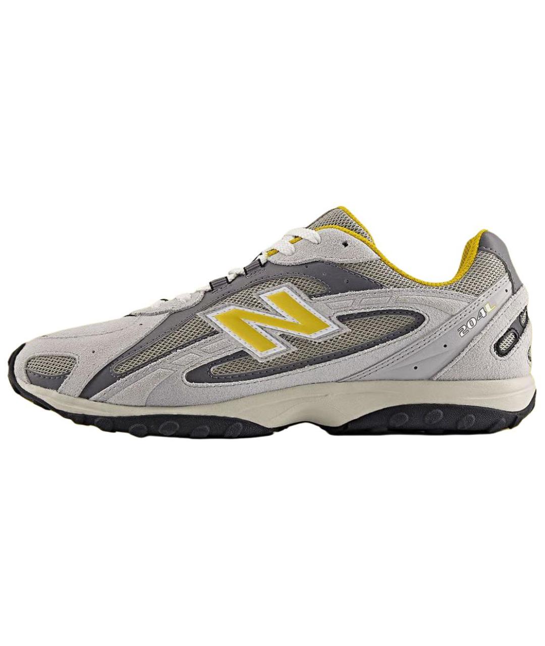 NEW BALANCE Серые кожаные низкие кроссовки / кеды, фото 2